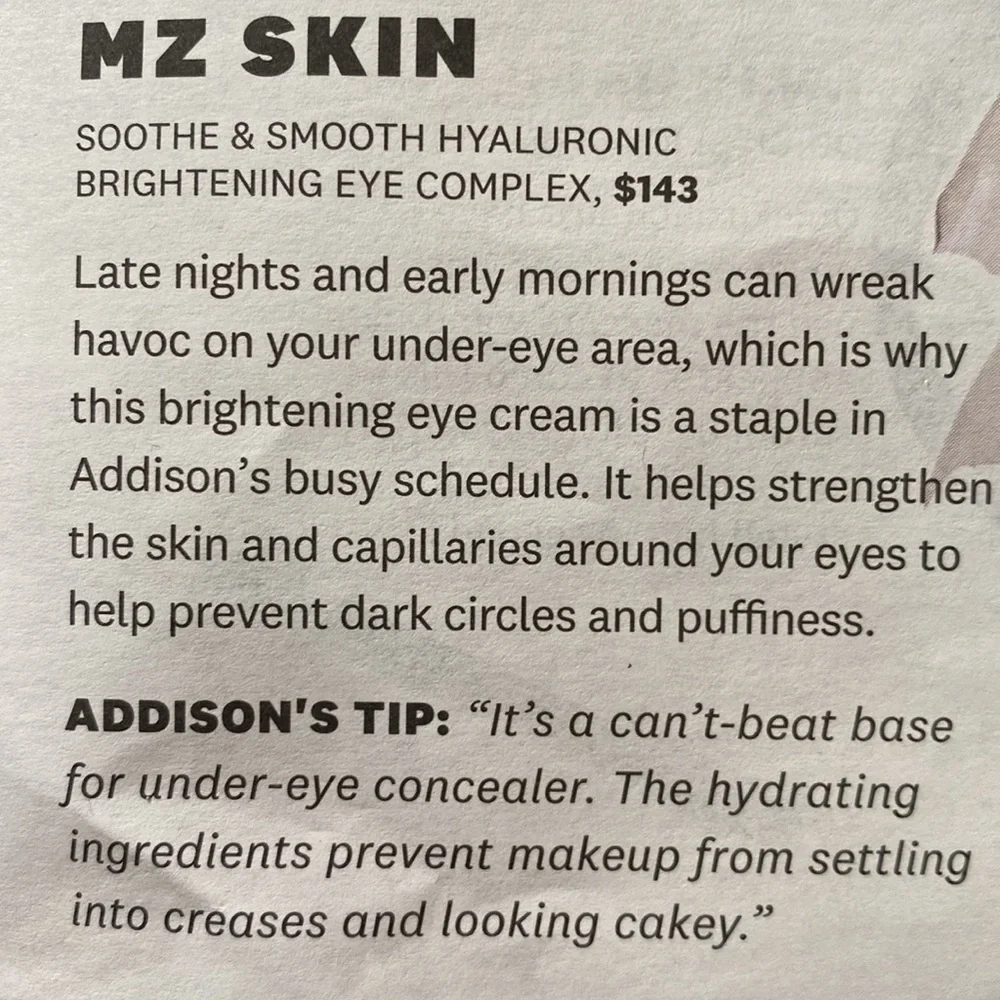 Eye cream, MZ Skin, Hyaluronic Eye Complex Serum - Picture 6 of 6